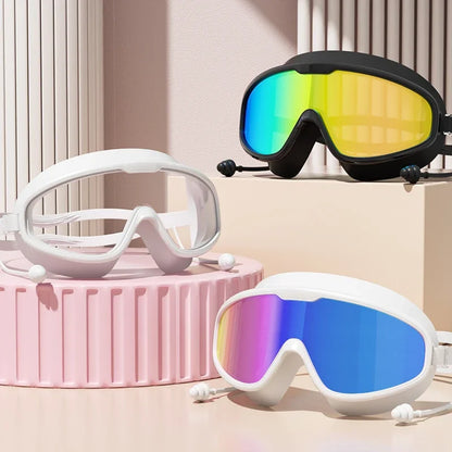 Lunettes de natation grand angle anti-buée Protection UV pour adultes