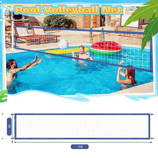 Filet de Volley pour Piscine – Filet Gonflable Polyvalent 457 x 91 cm