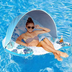 Bouée Fauteuil Gonflable en U – Matelas Flottant avec Porte-Gobelet - vue 2
