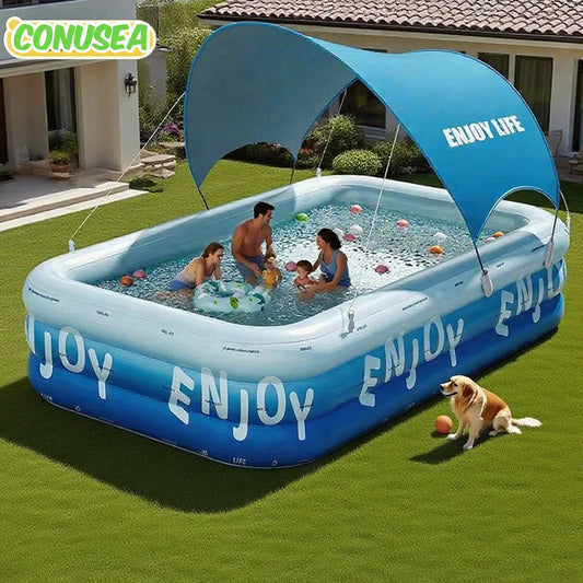 Piscine Gonflable Ronde – PVC Renforcé – 1,8m / 2,1m / 2,6m / 3m