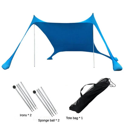Tente de Plage Pare-Soleil – Protection UV 98%, Légère & Portable, 1-3 Personnes