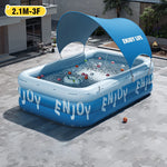 Piscine Gonflable Ronde – PVC Renforcé – 1,8m / 2,1m / 2,6m / 3m - vue 8